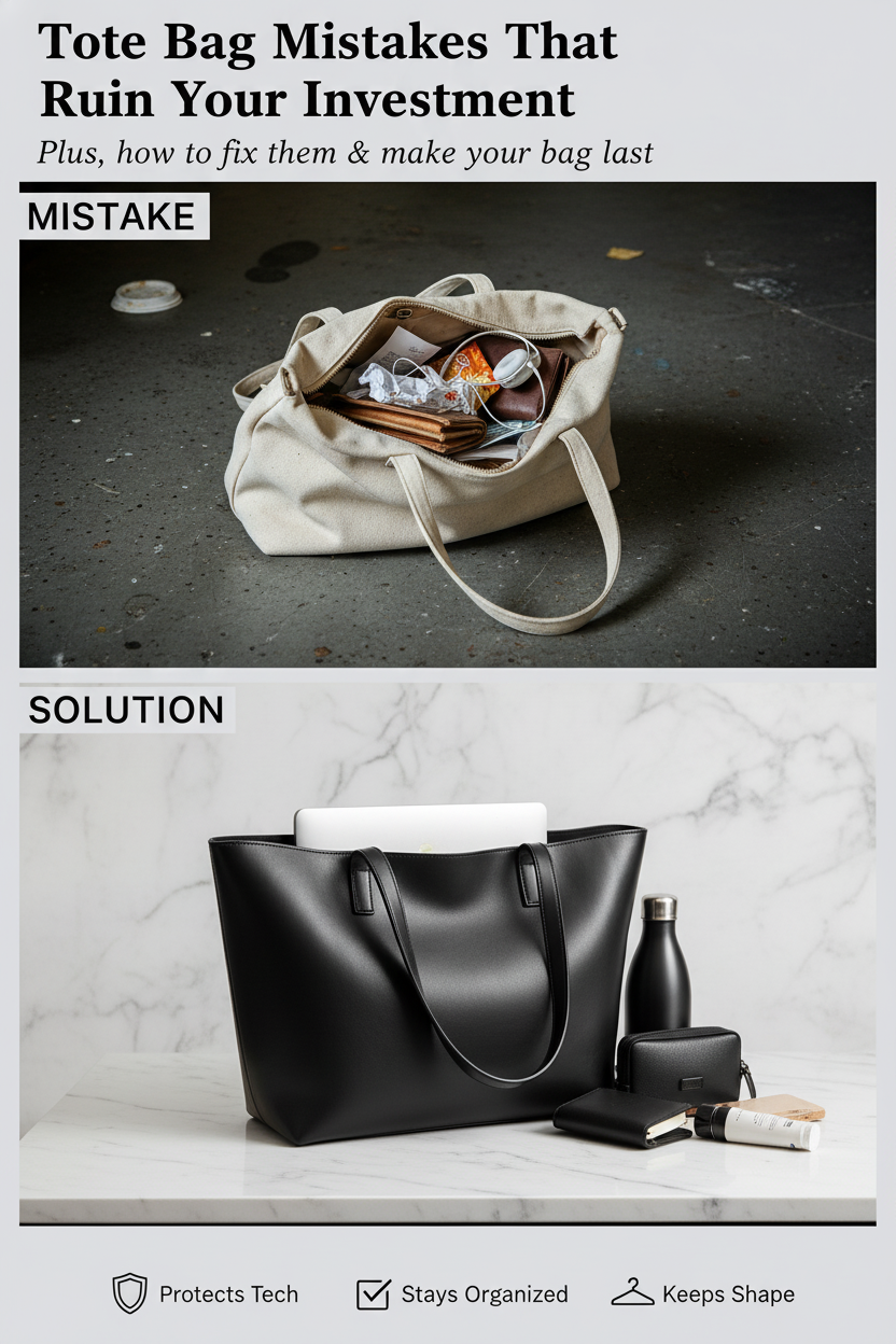 5 Tote Bag Mistakes That Ruin Your Bag Faster (And How to Fix Them)