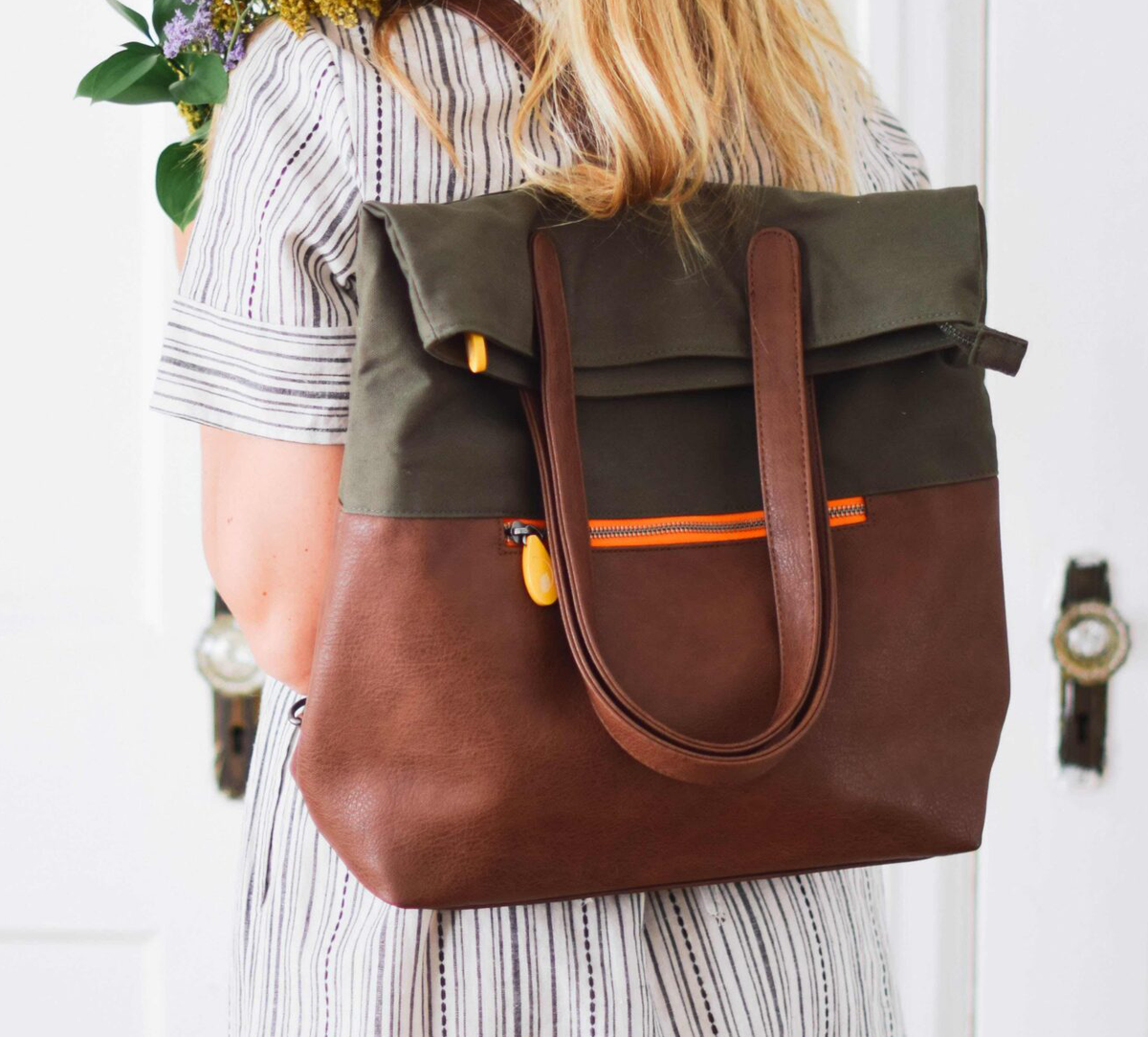 Vegan Leather Tote Bags