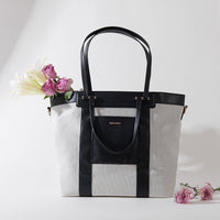 Diaper Bag Canvas Tote with Convertible Travel Mat