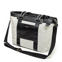 Diaper Bag Canvas Tote with Convertible Travel Mat
