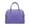 The solid purple back of a tote on a white background