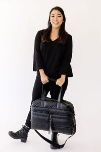 Citi Collective Gallery Puffer Weekender Tote - Black