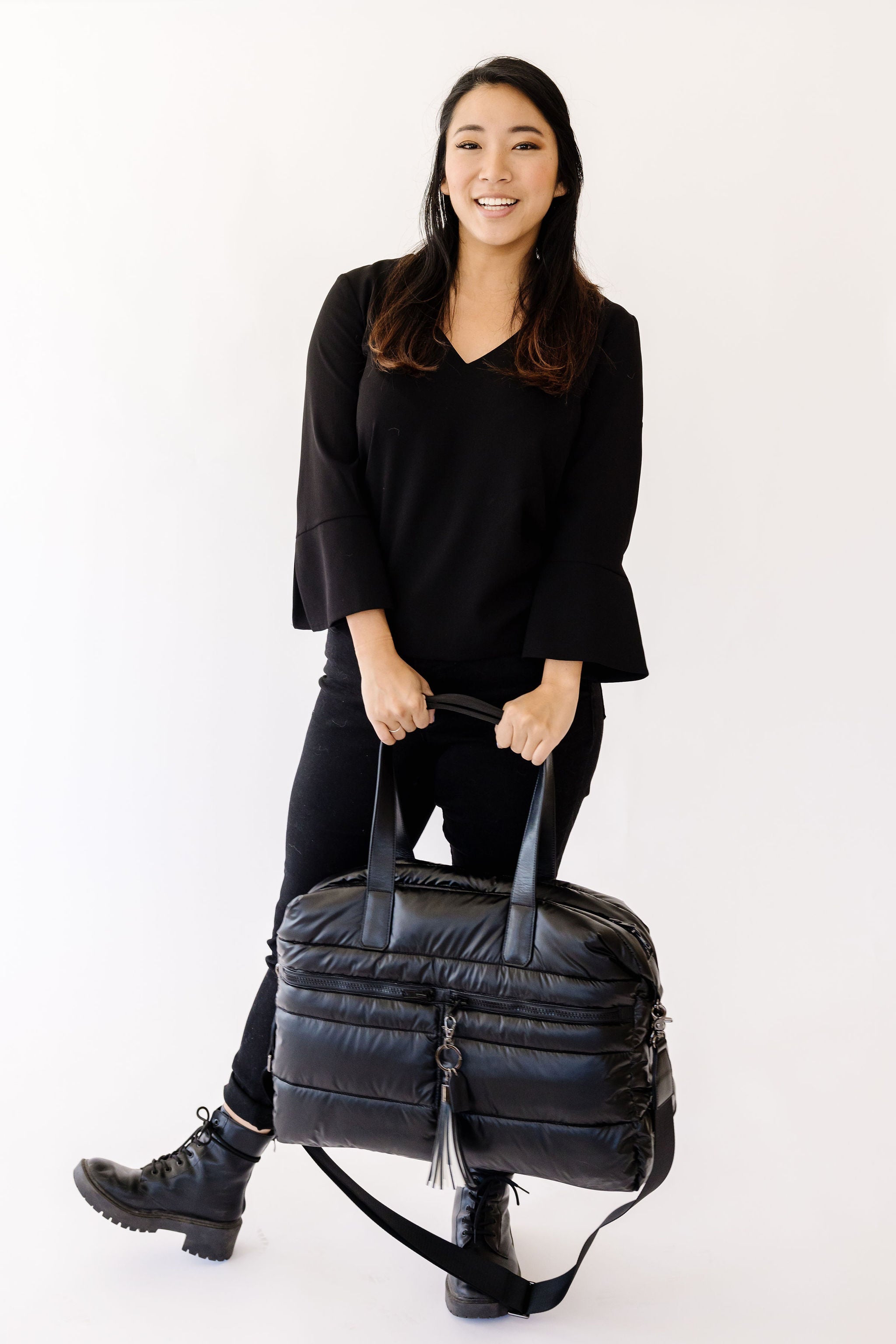 Citi Collective Gallery Puffer Weekender Tote - Black