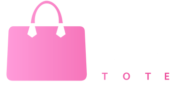 Pink tote bag icon with 'TOTE' text on a white background representing LuxaTote tote bags