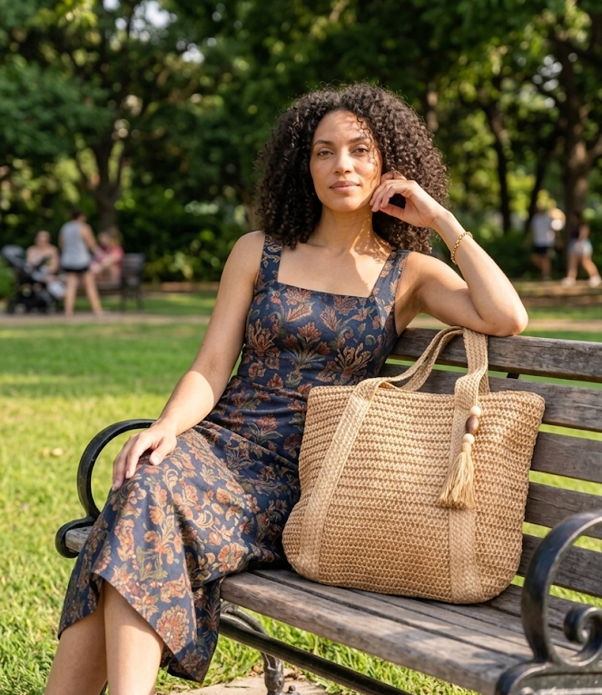 Izola Carry All Tassel Tote - Woven Straw Summer Bag